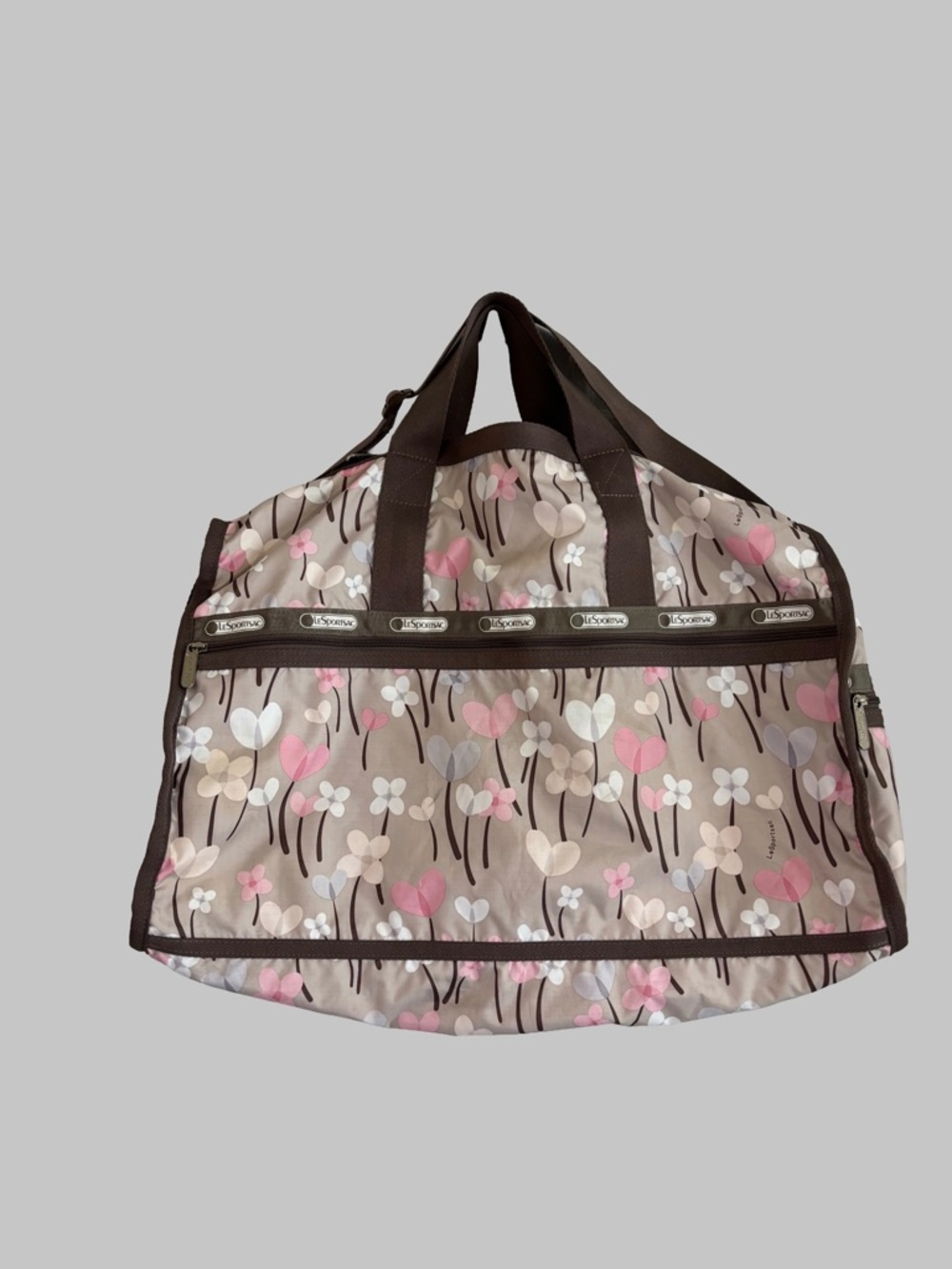 LesSportsac weekender flower and heart pattern size Large